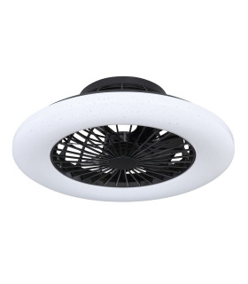 Travo Ceiling Fan Black LED Dimmable 3000-6500K Remote Control Timer-2