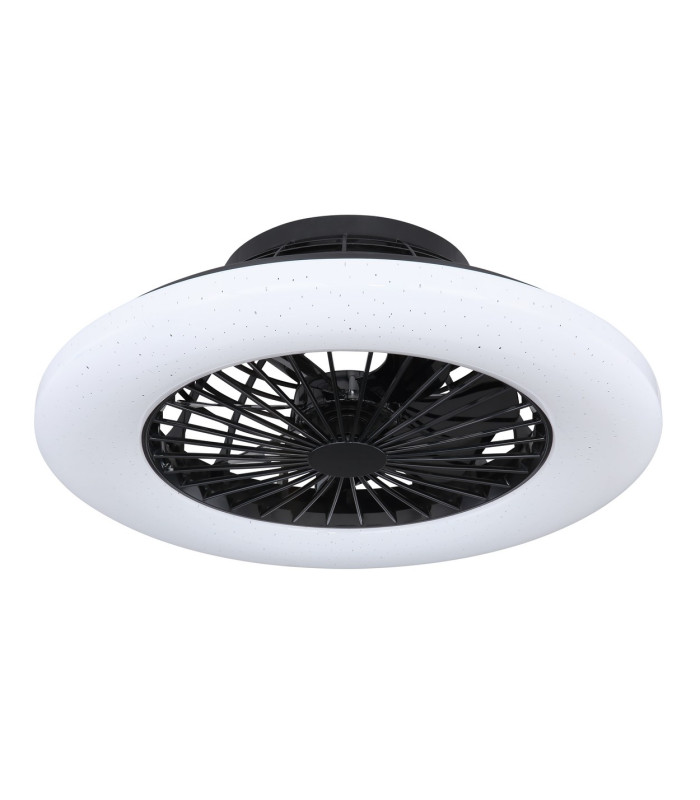 Travo Ceiling Fan Black LED Dimmable 3000-6500K Remote Control Timer-2