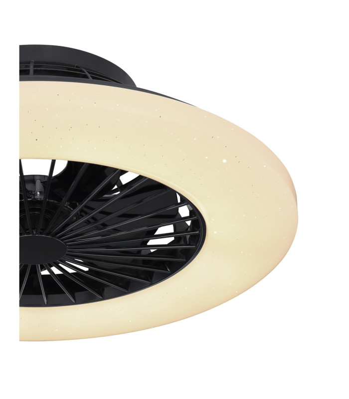 Travo Ceiling Fan Black LED Dimmable 3000-6500K Remote Control Timer-3