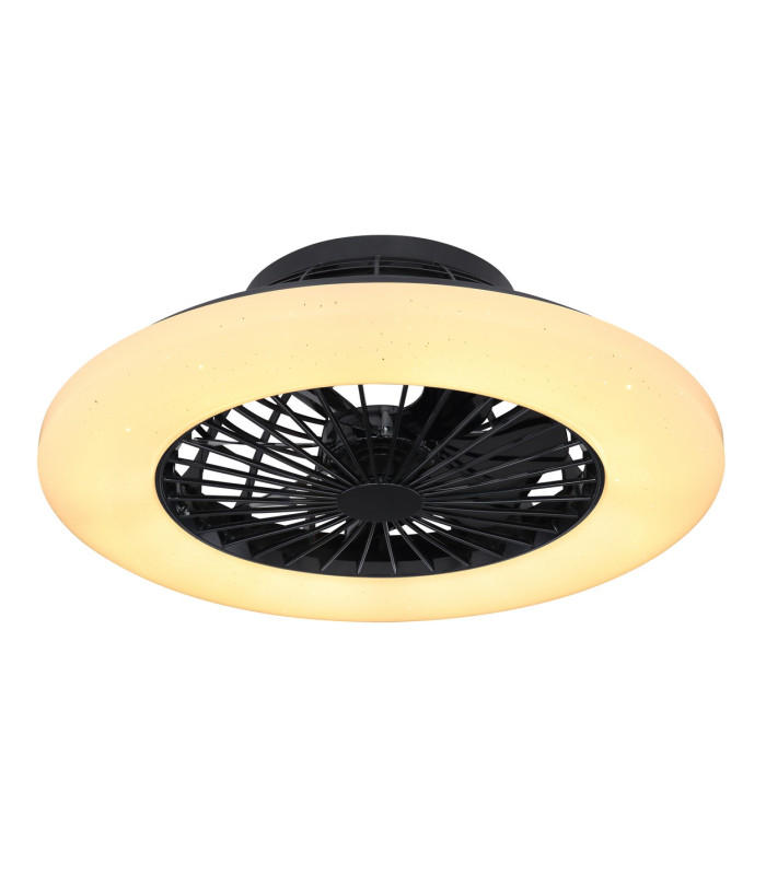 Travo Ceiling Fan Black LED Dimmable 3000-6500K Remote Control Timer-4