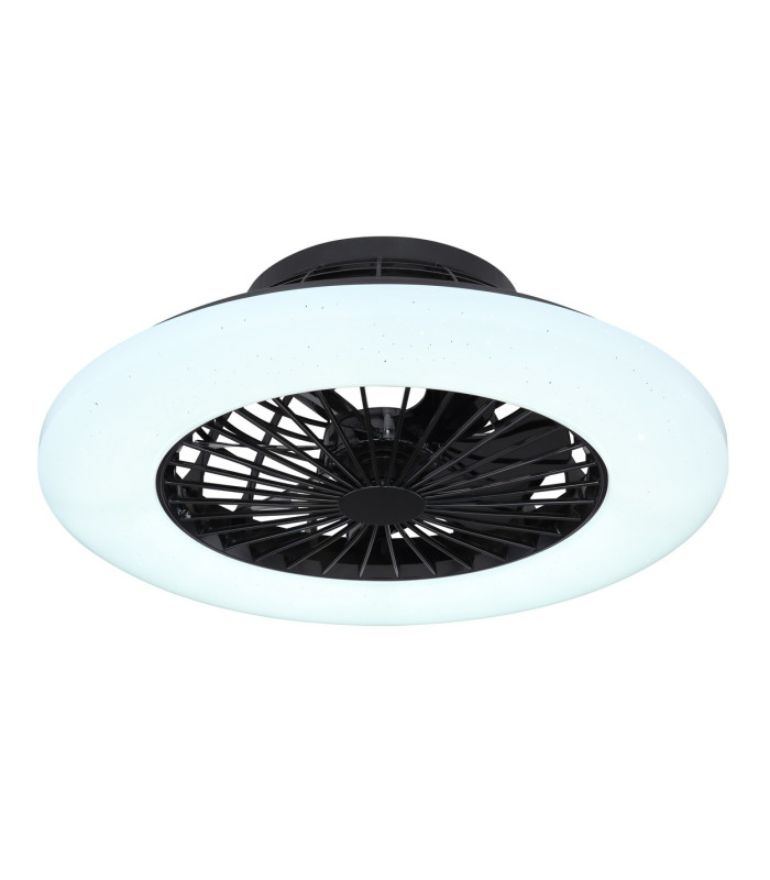 Travo Ceiling Fan Black LED Dimmable 3000-6500K Remote Control Timer-5