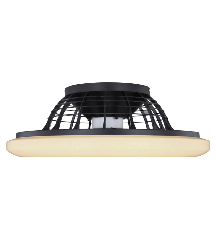 Travo Ceiling Fan Black LED Dimmable 3000-6500K Remote Control Timer-6