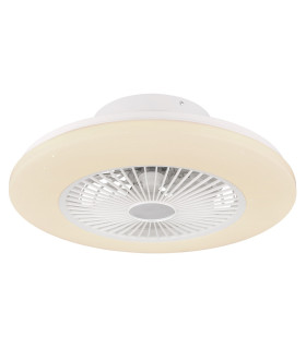Travo Ceiling Fan White LED Dimmable 3000-6500K Remote Control Timer-1