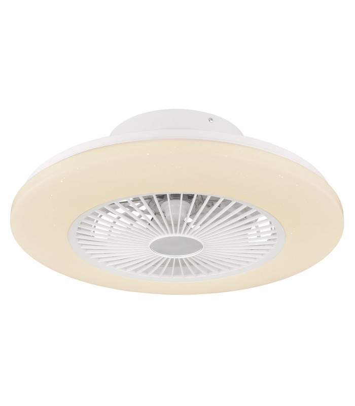 Travo Ceiling Fan White LED Dimmable 3000-6500K Remote Control Timer-1