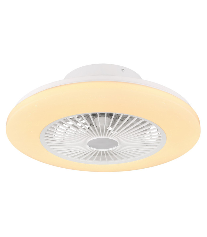 Travo Ceiling Fan White LED Dimmable 3000-6500K Remote Control Timer-4