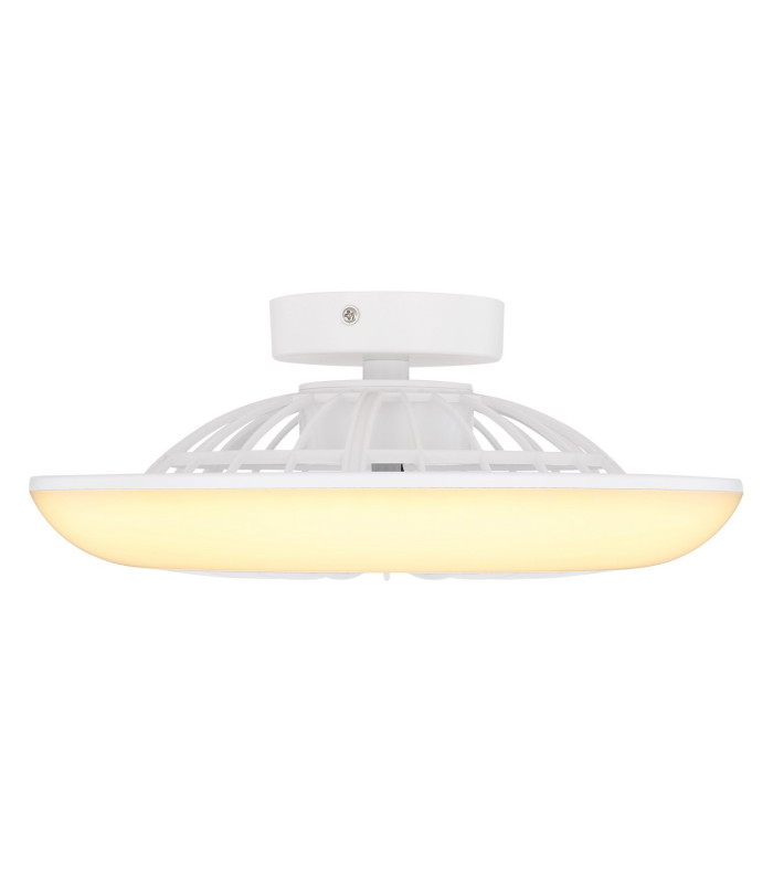 Lafee Ceiling Fan White LED 3000K-4