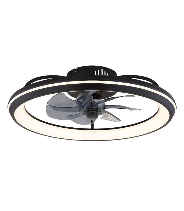 Celeste 7 Blade Ceiling Fan Matt Black LED Dimmable 3000-6500K Remote Control Timer-1