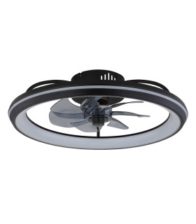 Celeste 7 Blade Ceiling Fan Matt Black LED Dimmable 3000-6500K Remote Control Timer-2