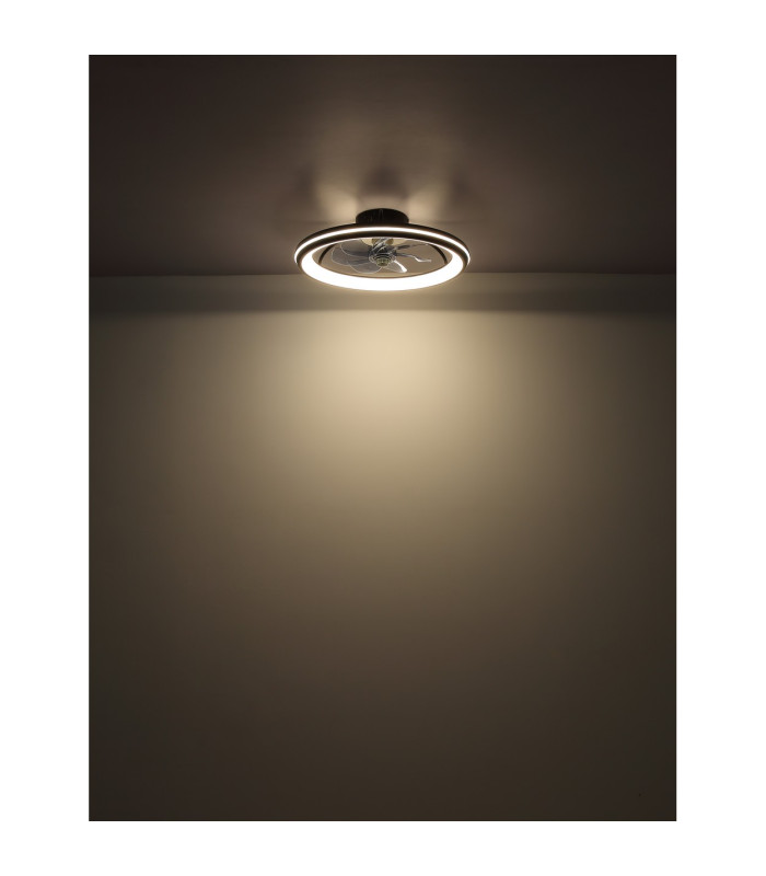 Celeste 7 Blade Ceiling Fan Matt Black LED Dimmable 3000-6500K Remote Control Timer-7