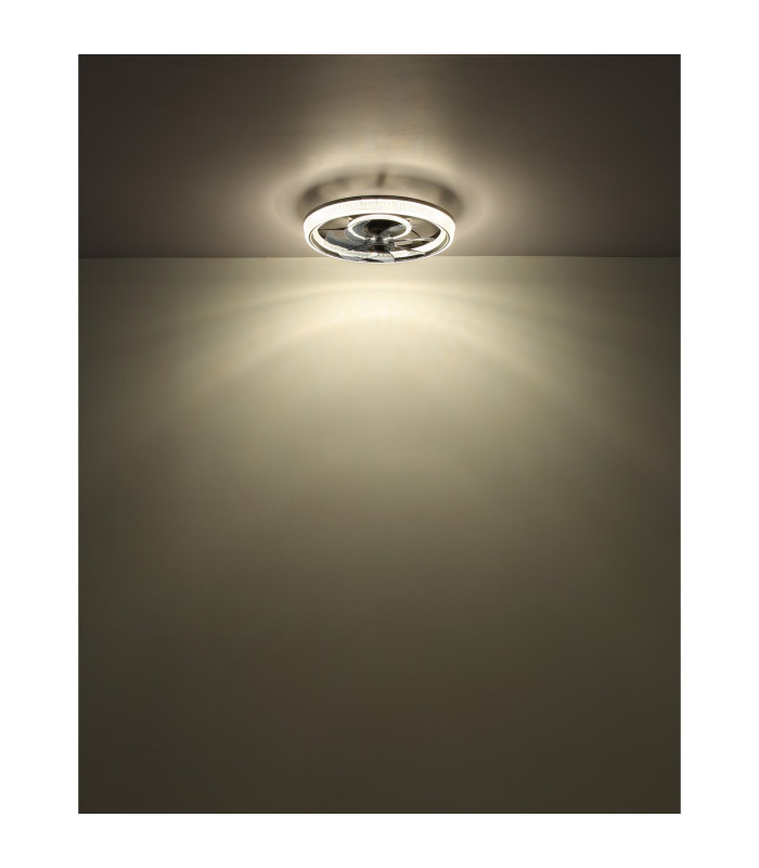 Cirilla 7 Blade Ceiling Fan Matt Black LED Dimmable 2700-6000K Remote Control Timer-6