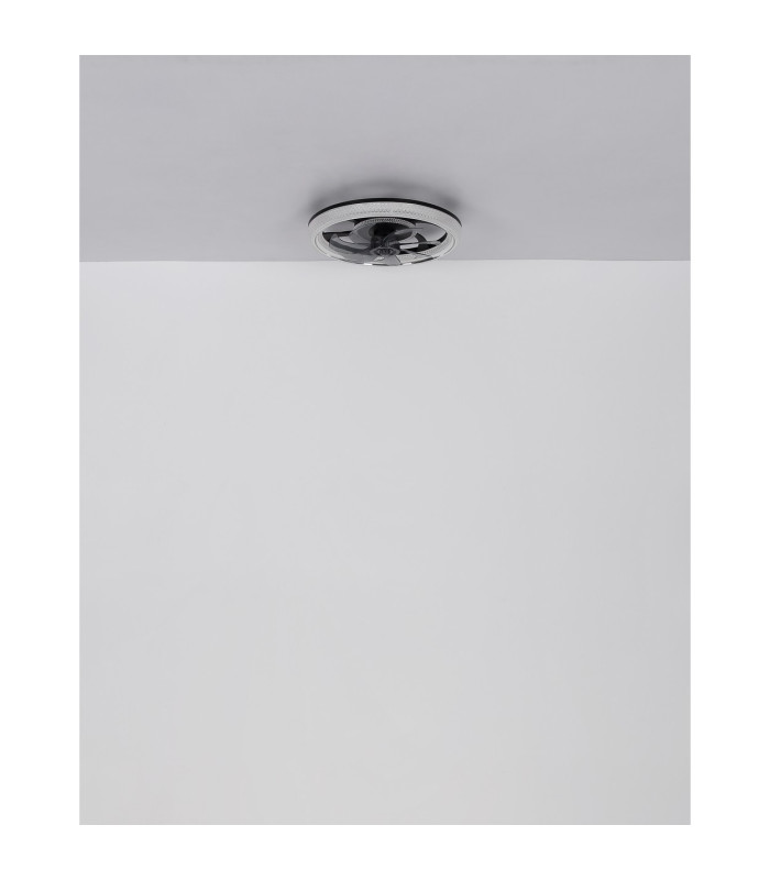 Cirilla 7 Blade Ceiling Fan Matt Black LED Dimmable 2700-6000K Remote Control Timer-8