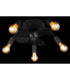 Alisha 3 Blade Ceiling Fan Matt Black 5x E27 Remote Control Timer-3