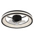 Gatian 3 Blade Ceiling Fan Matt Black LED Dimmable 2700-6500K Remote Control Timer-1