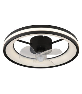 Gatian 3 Blade Ceiling Fan Matt Black LED Dimmable 2700-6500K Remote Control Timer-1