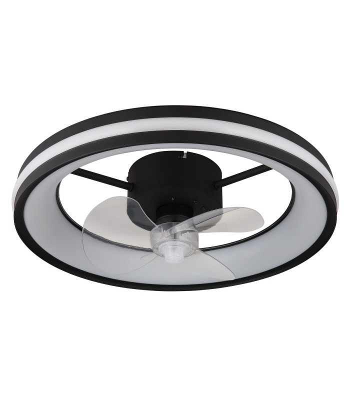 Gatian 3 Blade Ceiling Fan Matt Black LED Dimmable 2700-6500K Remote Control Timer-2