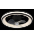 Gatian 3 Blade Ceiling Fan Matt Black LED Dimmable 2700-6500K Remote Control Timer-3