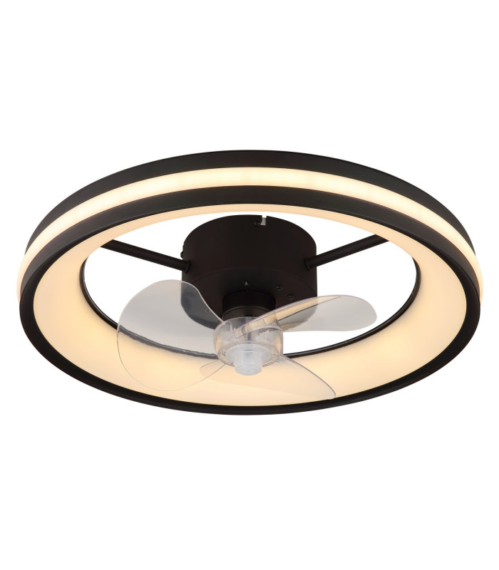 Gatian 3 Blade Ceiling Fan Matt Black LED Dimmable 2700-6500K Remote Control Timer-4