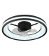 Gatian 3 Blade Ceiling Fan Matt Black LED Dimmable 2700-6500K Remote Control Timer-5