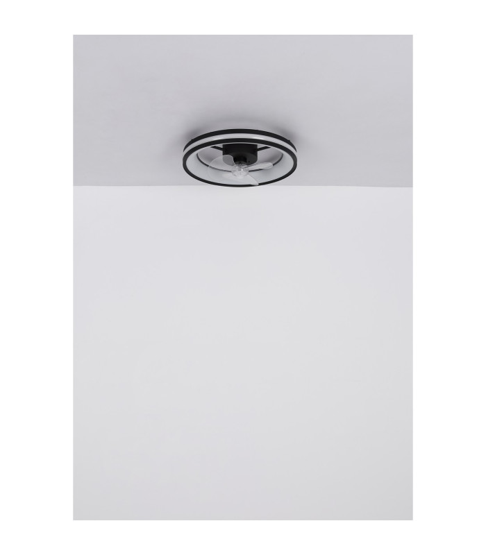 Gatian 3 Blade Ceiling Fan Matt Black LED Dimmable 2700-6500K Remote Control Timer-8