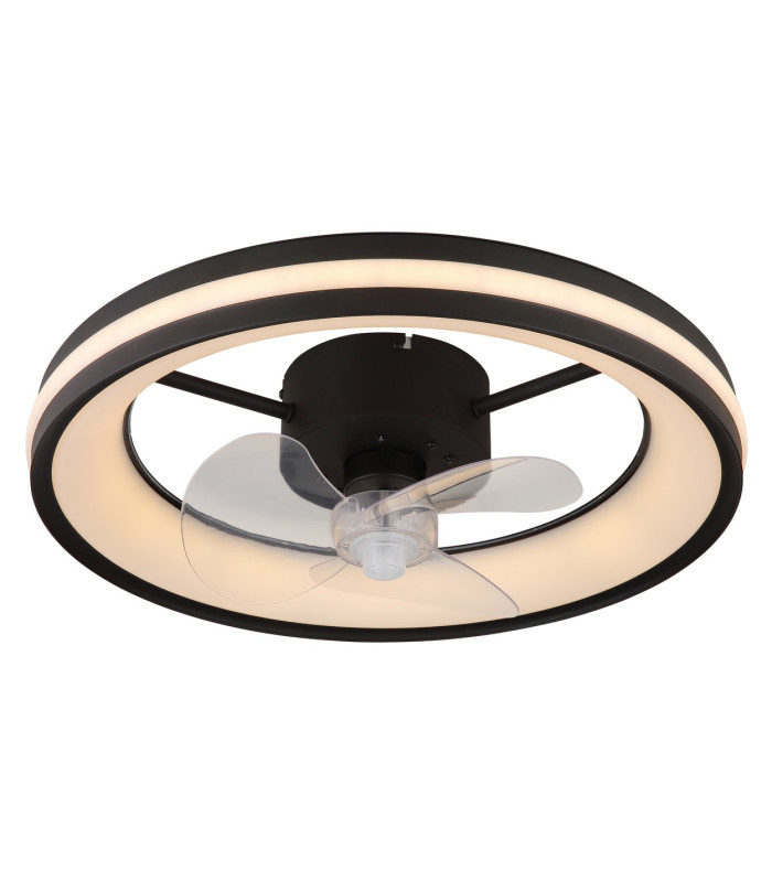 Gatian 3 Blade Ceiling Fan Matt Black LED Dimmable 2700-6500K Remote Control Timer-11