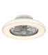 Corusso Ceiling Fan Chrome LED Dimmable 3000-6500K Remote Control Timer-1