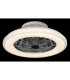 Corusso Ceiling Fan Chrome LED Dimmable 3000-6500K Remote Control Timer-3