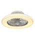 Corusso Ceiling Fan Chrome LED Dimmable 3000-6500K Remote Control Timer-4
