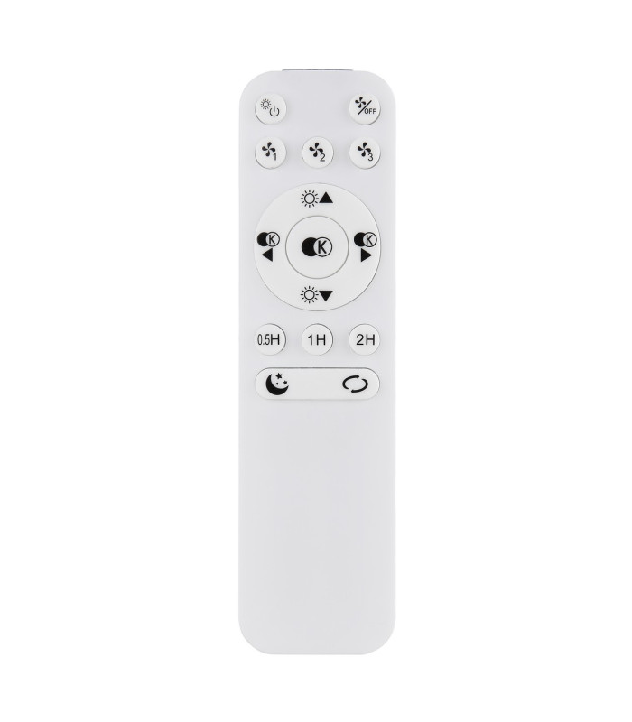 Corusso Ceiling Fan Chrome LED Dimmable 3000-6500K Remote Control Timer-10