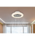 Corusso Ceiling Fan Chrome LED Dimmable 3000-6500K Remote Control Timer-11