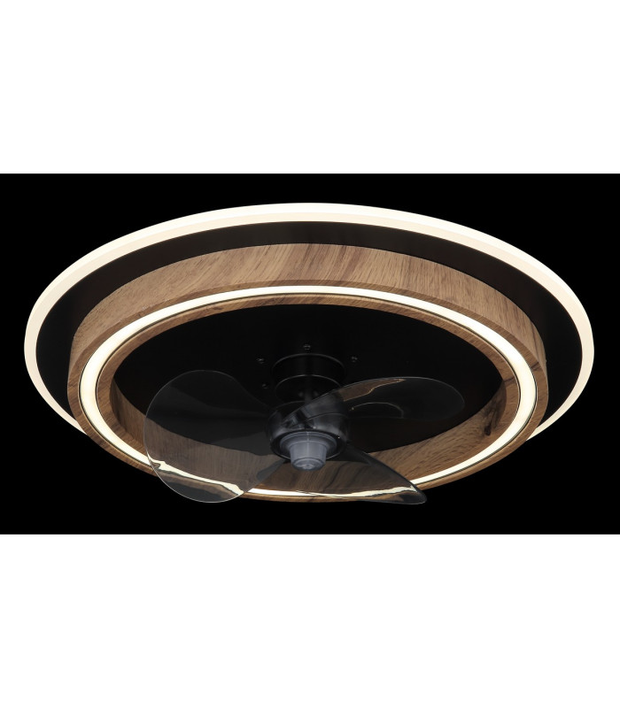 Bozan 3 Blade Ceiling Fan Matt Black LED Dimmable 2700-6500K Remote Control Timer-3