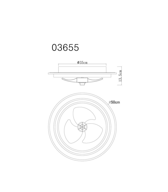 Bozan 3 Blade Ceiling Fan Matt Black LED Dimmable 2700-6500K Remote Control Timer-8