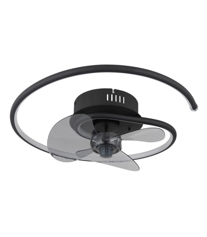 Koren 3 Blade Ceiling Fan Matt Black LED Dimmable 2700-6500K Remote Control Timer-2