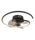 Koren 3 Blade Ceiling Fan Matt Black LED Dimmable 2700-6500K Remote Control Timer-4