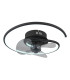 Koren 3 Blade Ceiling Fan Matt Black LED Dimmable 2700-6500K Remote Control Timer-5