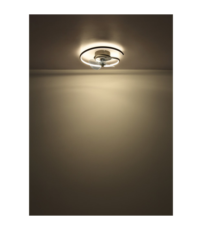 Koren 3 Blade Ceiling Fan Matt Black LED Dimmable 2700-6500K Remote Control Timer-6