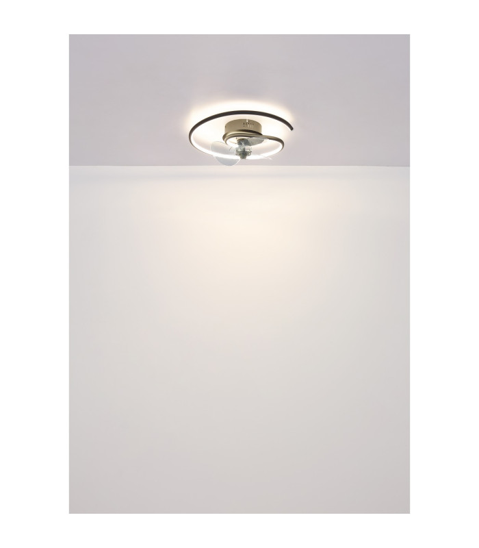 Koren 3 Blade Ceiling Fan Matt Black LED Dimmable 2700-6500K Remote Control Timer-7
