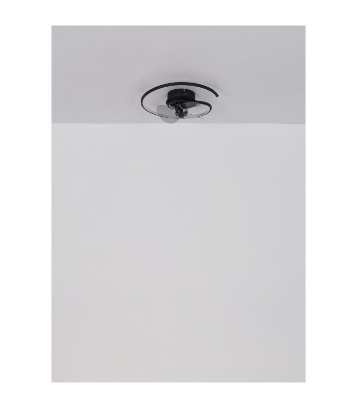 Koren 3 Blade Ceiling Fan Matt Black LED Dimmable 2700-6500K Remote Control Timer-8