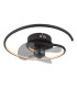 Koren 3 Blade Ceiling Fan Matt Black LED Dimmable 2700-6500K Remote Control Timer-11