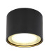 Serena Surface Mounted Downlight Matt Black Clear Glass Shade LED 3000K-1