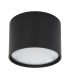 Serena Surface Mounted Downlight Matt Black Clear Glass Shade LED 3000K-2