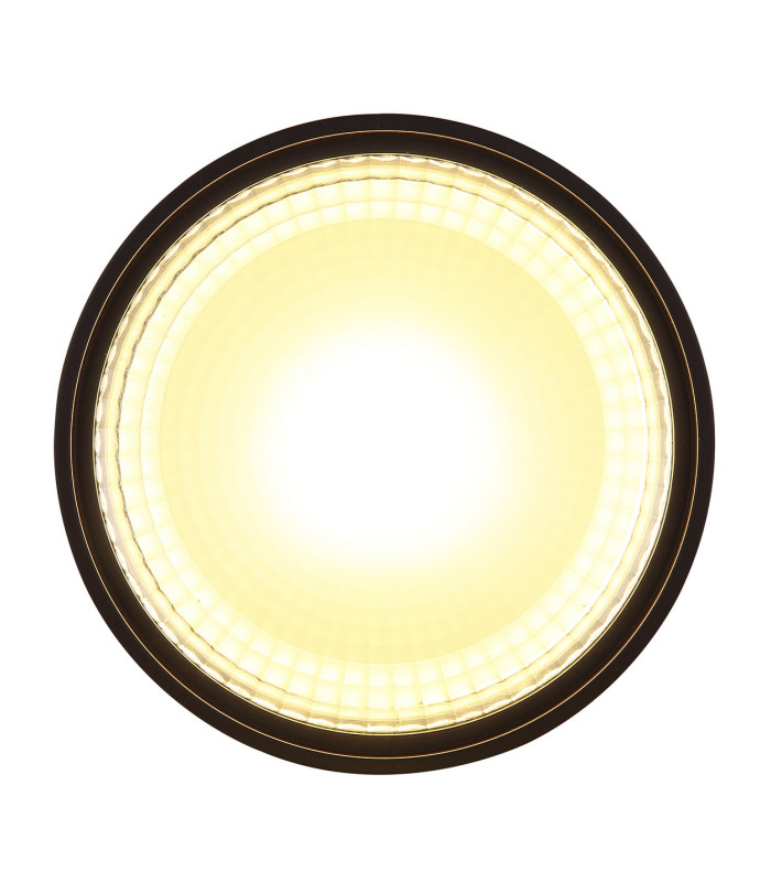 Serena Surface Mounted Downlight Matt Black Clear Glass Shade LED 3000K-3
