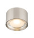 Serena Surface Mounted Downlight Nickel Matt Clear Glass Shade LED 3000K-1