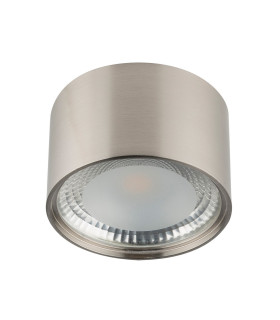 Serena Surface Mounted Downlight Nickel Matt Clear Glass Shade LED 3000K-2