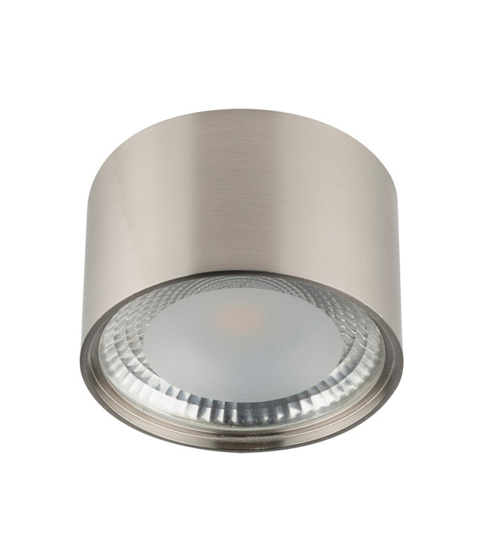 Serena Surface Mounted Downlight Nickel Matt Clear Glass Shade LED 3000K-2