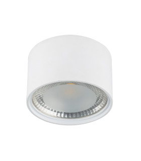 Serena Surface Mounted Downlight White Clear Glass Shade LED 3000K-2