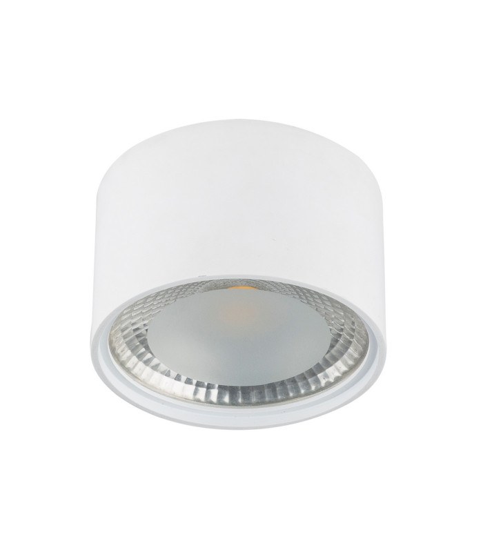 Serena Surface Mounted Downlight White Clear Glass Shade LED 3000K-2
