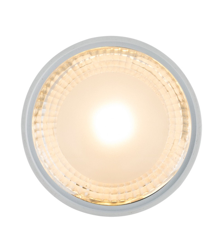 Serena Surface Mounted Downlight White Clear Glass Shade LED 3000K-3