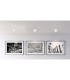 Serena Surface Mounted Downlight White Clear Glass Shade LED 3000K-4
