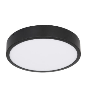 Lucena Flush Ceiling Light Matt Black LED Dimmable 4000K-2