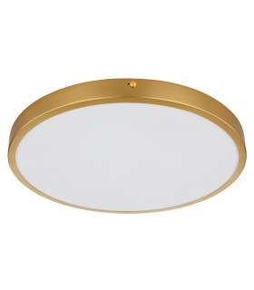 Tibey 35cm Round Flush Ceiling Light Brass-Coloured Matt LED 3000K-2